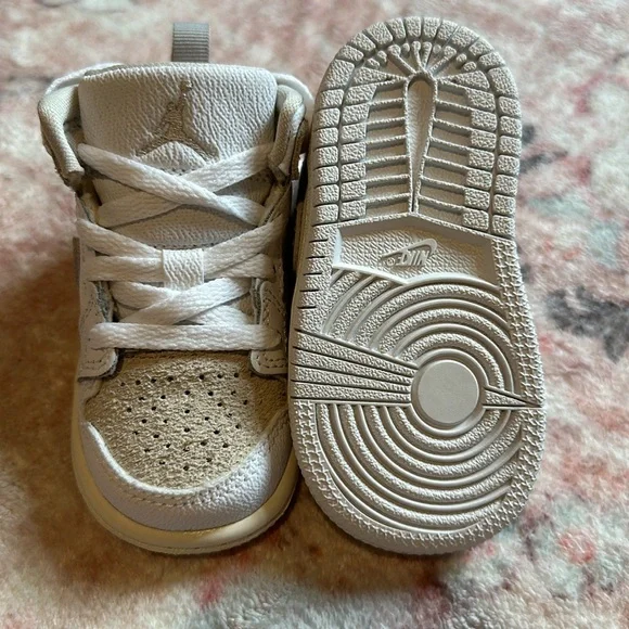 Air Jordan 1 Mid Craft SE TD - White / LT Orewood Brown / Tech Grey 4C - Picture 2 of 6